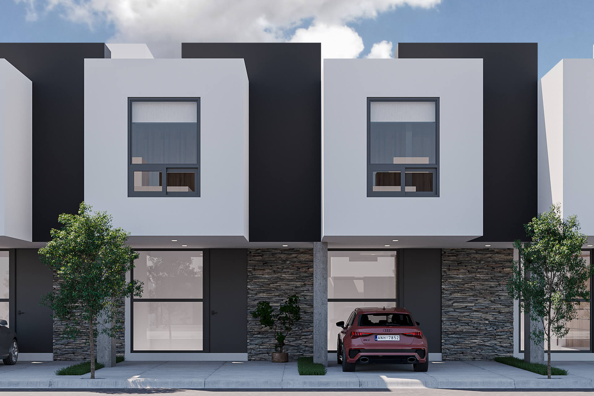 Zaska, casa en Altozano Morelia. Render oficial de Zaska II. Imagen ilustrativa; acabados sujetos a la unidad contratada.